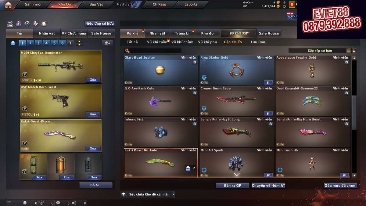 shop acc cf uy tin gia re